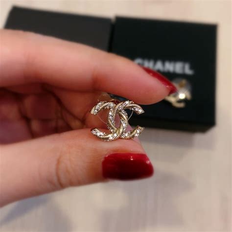 chanel cc earrings replica|knockoff chanel earrings.